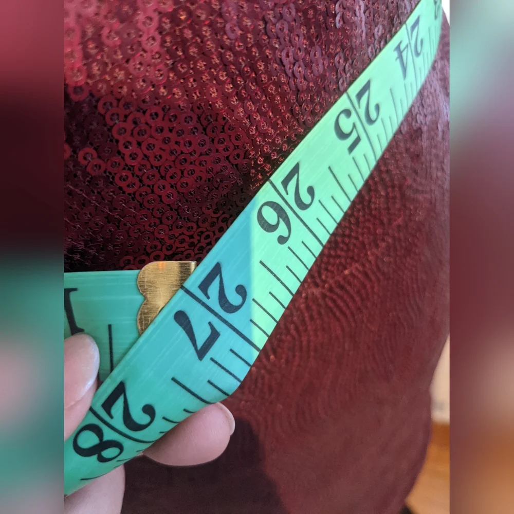 Burgundy sequin dress - Picture 8 of 10